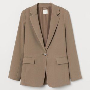 H&M Single Breasted Jacket/Blazer - Taupe